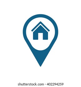 Home  icon, vector illustration. Flat design style