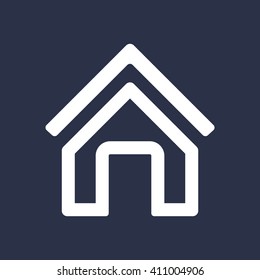 Home  icon, vector illustration. Flat design style