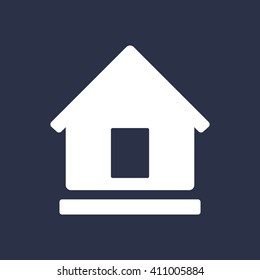 Home  icon, vector illustration. Flat design style