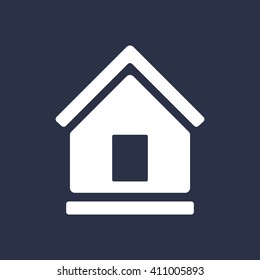 Home  icon, vector illustration. Flat design style