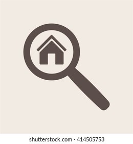 Home  icon, vector illustration. Flat design style