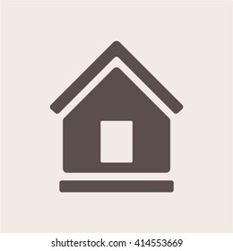 Home  icon, vector illustration. Flat design style