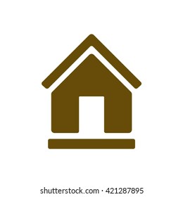 Home  icon, vector illustration. Flat design style