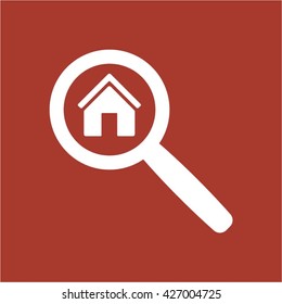Home  icon, vector illustration. Flat design style