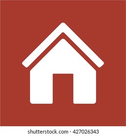 Home  icon, vector illustration. Flat design style