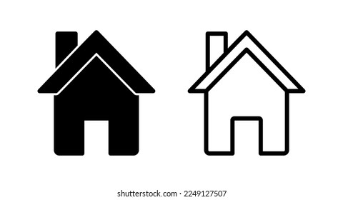 Home icon vector illustration. House sign and symbol