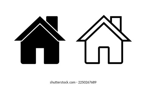 Home icon vector illustration. House sign and symbol