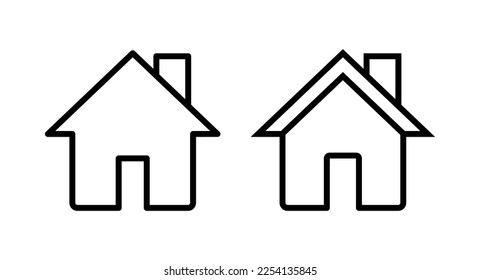 Home icon vector illustration. House sign and symbol