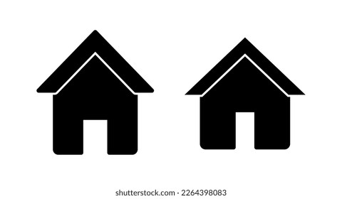 Home icon vector illustration. House sign and symbol