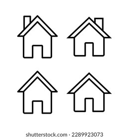 Home icon vector illustration. House sign and symbol