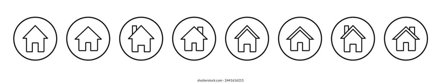 Home icon vector illustration. House sign and symbol