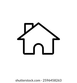 Home icon vector illustration. House sign and symbol