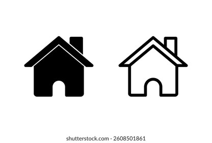 Home icon vector illustration. House sign and symbol