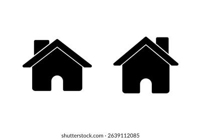 Home icon vector illustration. House sign and symbol