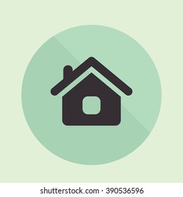 Home icon. Home vector illustration. Home isolated background. Home icon flat.
