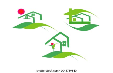 home icon vector illustration logo designer interior