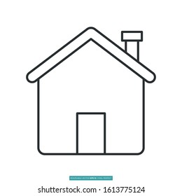 home icon vector illustration logo template for many purpose. Isolated on white background.