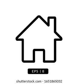 Home icon vector, illustration logo template for many purpose. Isolated on white background.