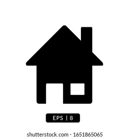 Home icon vector, illustration logo template for many purpose. Isolated on white background.