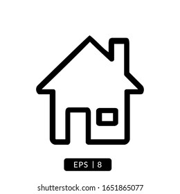 Home icon vector, illustration logo template for many purpose. Isolated on white background.