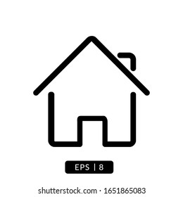 Home icon vector, illustration logo template for many purpose. Isolated on white background.