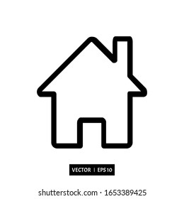 home icon vector illustration logo template for many purpose. Isolated on white background.