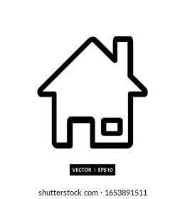 home icon vector illustration for many purpose, isolated on white background
