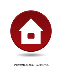 home icon, vector illustration. Modern design. Flat design style