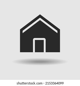Home icon. vector illustration on white background.