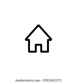 Home icon vector illustration. outline icon for web, ui, and mobile apps