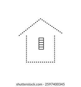 home icon vector illustration  outline