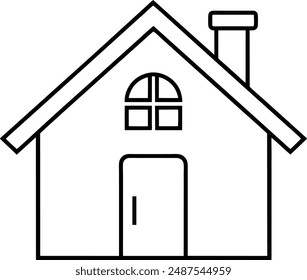 Home icon vector illustration silhouette