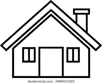 Home icon vector illustration silhouette.