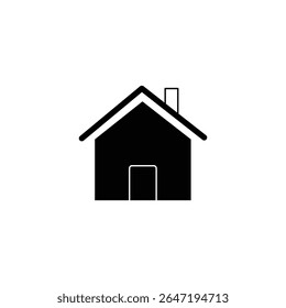 Home icon vector illustration silhouette