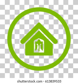 Home icon. Vector illustration style is flat iconic symbol, eco green color, transparent background. Designed for web and software interfaces.