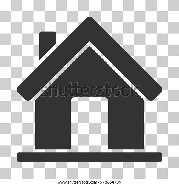 Home icon. Vector illustration style is flat iconic symbol, gray color