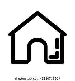 Home icon vector ilustration for design, house icon isolated on white background