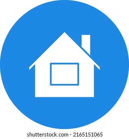Imagen vectorial de icono residencial. También se puede utilizar para botones de medios. Adecuado para aplicaciones móviles, aplicaciones web y medios impresos.