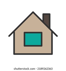 Home icon vector image. Can also be used for Media Buttons. Suitable for mobile apps, web apps and print media.