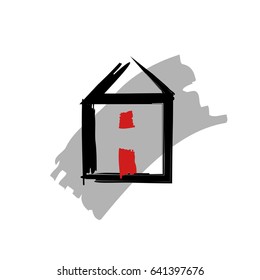 home icon , vector isolated
