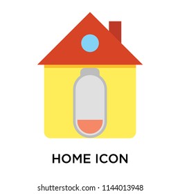 Home icon vector isolated on white background for your web and mobile app design, Home logo concept