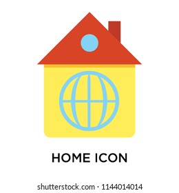 Home icon vector isolated on white background for your web and mobile app design, Home logo concept