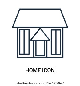 Home icon vector isolated on white background, Home transparent sign , outline linear symbol or line shape