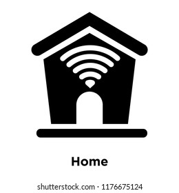 Home icon vector isolated on white background, logo concept of Home sign on transparent background, filled black symbol