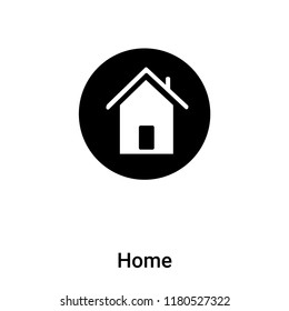 Home icon vector isolated on white background, logo concept of Home sign on transparent background, filled black symbol