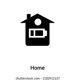 Home icon vector isolated on white background, logo concept of Home sign on transparent background, filled black symbol