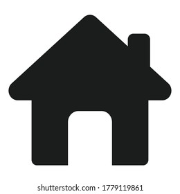 Home icon vector isolated on white background