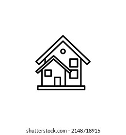 home icon vector isolated on white artboard