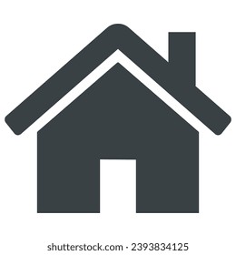 Home icon vector isolated on white background.