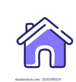 Home icon vector isolated on white background for your web and mobile app design, House logo concept